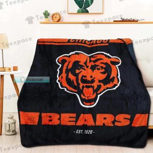 Chicago Bears Big Symbol Throw Blanket