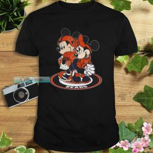 Chicago Bears Black Mickey And Minnie Shirt
