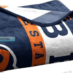 Chicago Bears Classic Design Established 1920 Throw Blanket 2