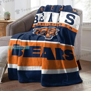 Chicago Bears Classic Design Established 1920 Throw Blanket 9