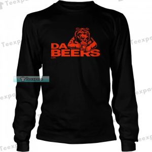 Chicago Bears Drinking Beer Long Sleeve Shirt