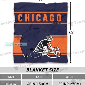 Chicago Bears Football Team ETS 1920 Throw Blanket 3