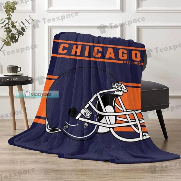 Chicago Bears Football Team ETS 1920 Throw Blanket