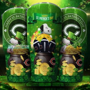 Chicago Bears Snoopy Happy St Patrick’s Day Tumbler