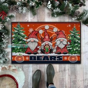 Chicago Bears Three Dwarves Christmas Doormat 4