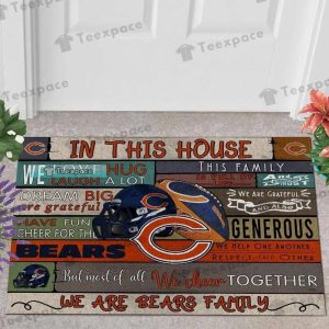 Chicago Bears We Are Bears Family Doormat