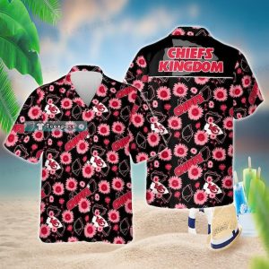 Chiefs Aloha Pink Floral Hawaiian Shirt Gift For Her