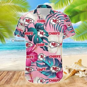 Chiefs Aloha Pink Hawaiian Shirt Gift For Her