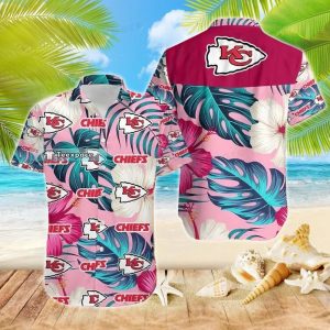Chiefs Aloha Pink Hawaiian Shirt Gift For Her