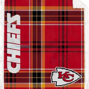 Chiefs Striped Blanket Chiefs Gift For Him 1