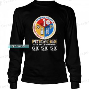 City Of Champions Pittsburgh Steelers Penguins Pirates Long Sleeve Shirt