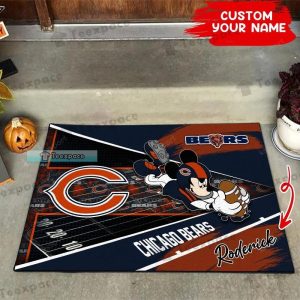 Custom Chicago Bears Mickey Mouse Doormat