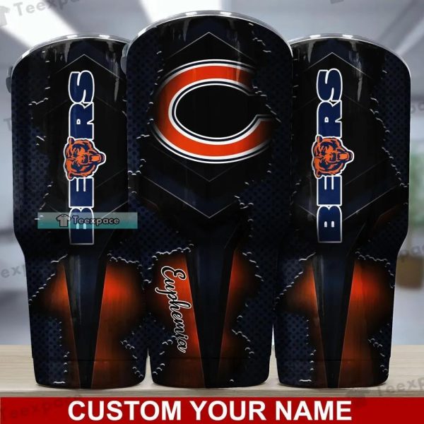 Custom Chicago Bears Superhero Style Tumbler