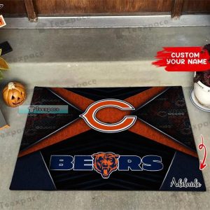 Custom Chicago Bears X Design Doormat