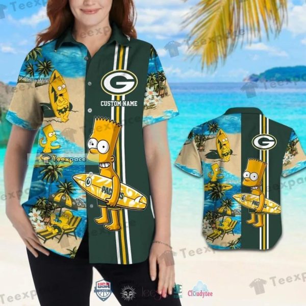 Custom Green Bay Packers Simpson Hawaiian Shirt