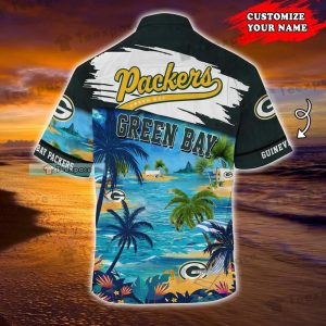 Custom Green Bay Packers Tropical Hawaiian Shirt