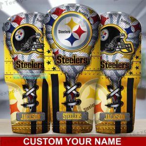 Custom Name Steelers NFL Helmet Tumbler