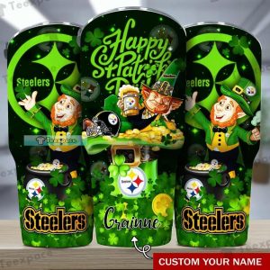 Custom Name Steelers The Saint Patrick’s Day Tumbler