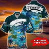 Custom Name Tropical Beach Philadelphia Eagles Hawaii Shirt