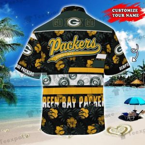 Custom Packers Nation Golden Blossom Hawaiin Shirt