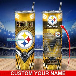 Custom Pittsburgh Steelers Nutrition Facts Tumbler
