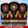 Custom San Francisco 49ers Golden Glitter Tumbler
