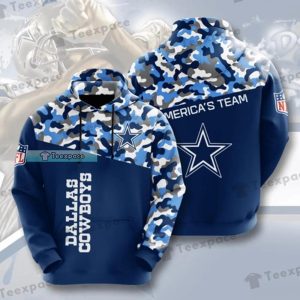 Dallas Cowboys America’s Team Camo Pullover Hoodie