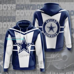Dallas Cowboys Blue And White Sport Pullover Hoodie