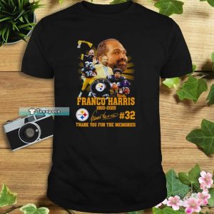Franco Harris 32 Steelers 1950-2022 Signature Shirt