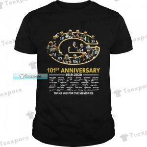 Green Bay Packers 101st Anniversary 1919-2020 Shirt