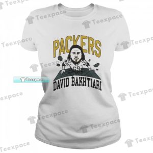 Green Bay Packers 69 David Bakhtiari Caricature Art T Shirt Womens