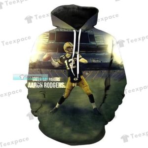 Green Bay Packers Aaron Rodgers Graphic Hoodie 3D