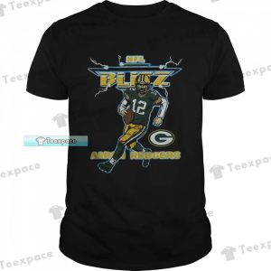 Green Bay Packers Aaron Rodgers Lighting Retro Shirt