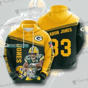 Green Bay Packers Aeron Jones Signature 3D Hoodie