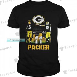 Green Bay Packers Bart Starr Aaron Rodgers Signature Shirt