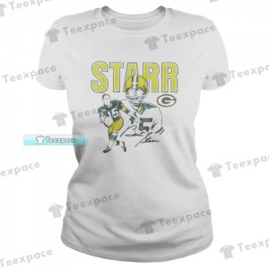 Green Bay Packers Bart Starr Signature T Shirt Womens