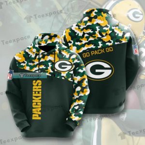 Green Bay Packers Camoflage Go Pack Go Hoodie