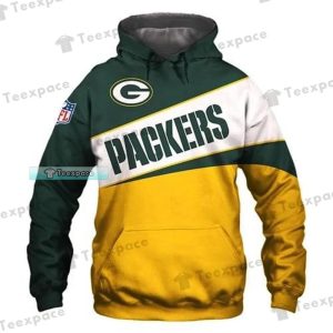 Green Bay Packers Vintage With White Bar Pullover Hoodie
