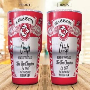 Kansas City Chiefs Budweiser Lover Tumbler