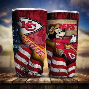 Kansas City Chiefs Mickey The Redwood Forest Tumbler