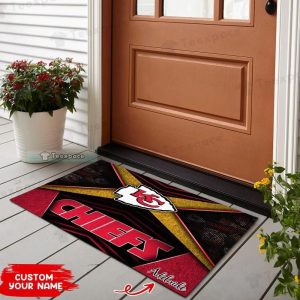 Custom Name KC Chiefs Doormat