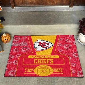 Kansas City Chiefs Est 1960 Doormat