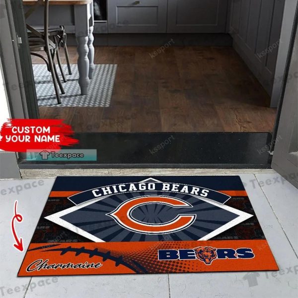 Personalized Logo Center Chicago Bears Doormat