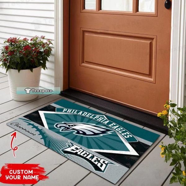 Personalized Name Philadelphia Eagles Doormat