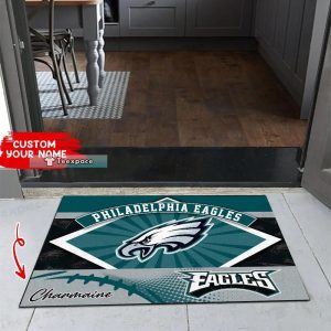 Personalized Name Philadelphia Eagles Doormat 2