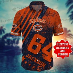 Personalized Oil Painting Chicago Bears Hawaii Shirt