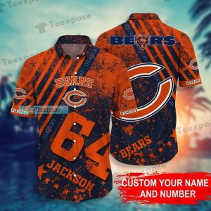 Personalized Oil Painting Chicago Bears Hawaii Shirt