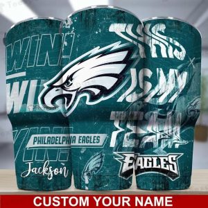 Personalized Philadelphia Eagles Coffee Tumbler Gift For Fan 1
