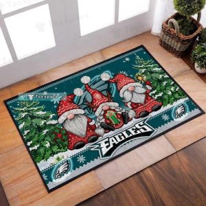 Philadelphia Eagles 3 Dwarfs Christmas Doormat