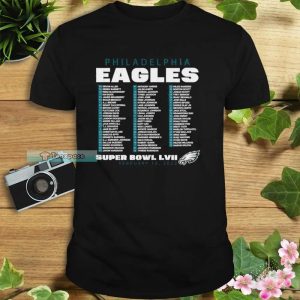 Super Bowl LVII Varsity Roster 2023 Philadelphia Eagles Shirt